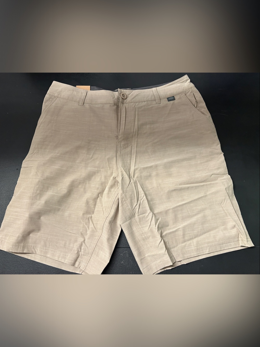 AFTCO Tan Flat-Front Men's Shorts